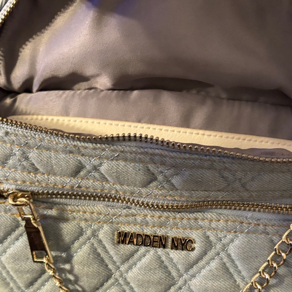 Quilted Blue Crossbody Bag Madden NYC - Picture 8 of 11